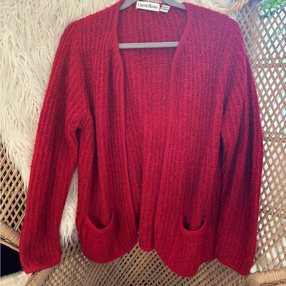 ☀️4 for 25☀️ Vintage Red Cardigan Sweater